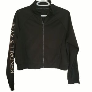 Kendal&kylie crop black jacket  zipper front